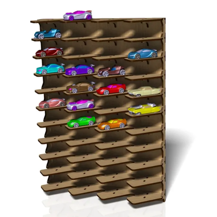 Hot Wheels Garage DIY Modelbouwset van Hout Bouwpakket L 32 x D 8 6 x H 28 2 cm