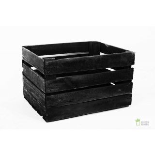 Pallet zwarte fruitkisten