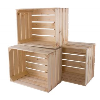 Nieuwe fruitkisten set van 3