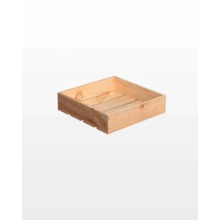 Geschaafde dienblad 30x30x7 cm
