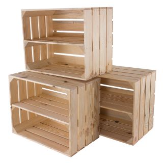 Fruitkisten tres blanco set van 3